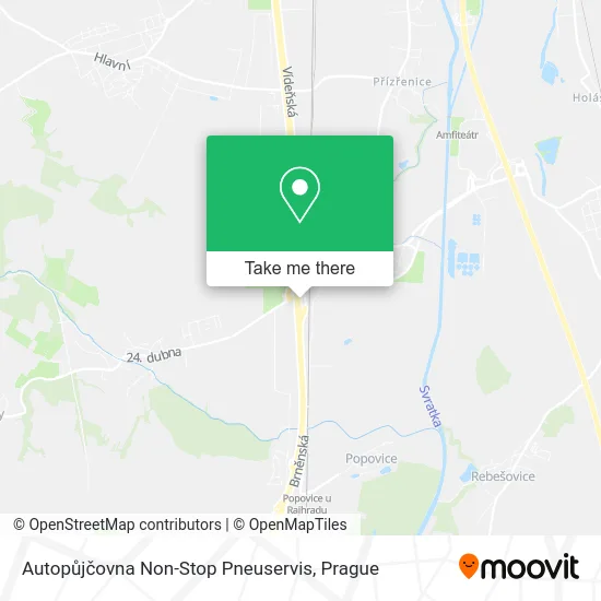 Карта Autopůjčovna Non-Stop Pneuservis