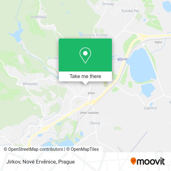 Jirkov, Nové Ervěnice map