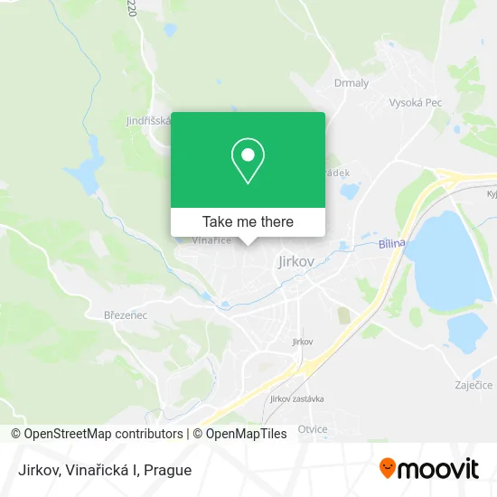 Карта Jirkov, Vinařická I