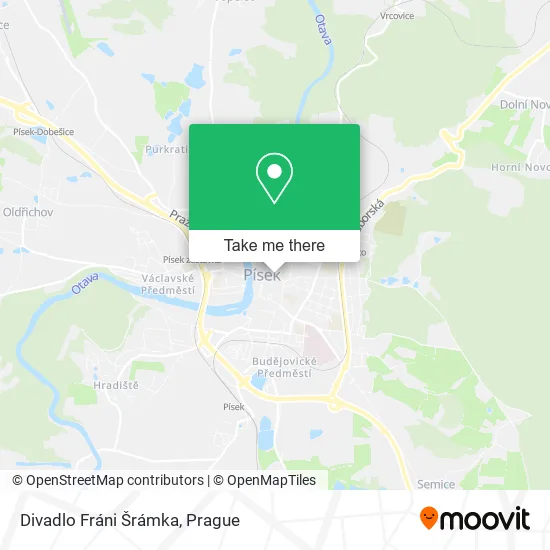 Карта Divadlo Fráni Šrámka