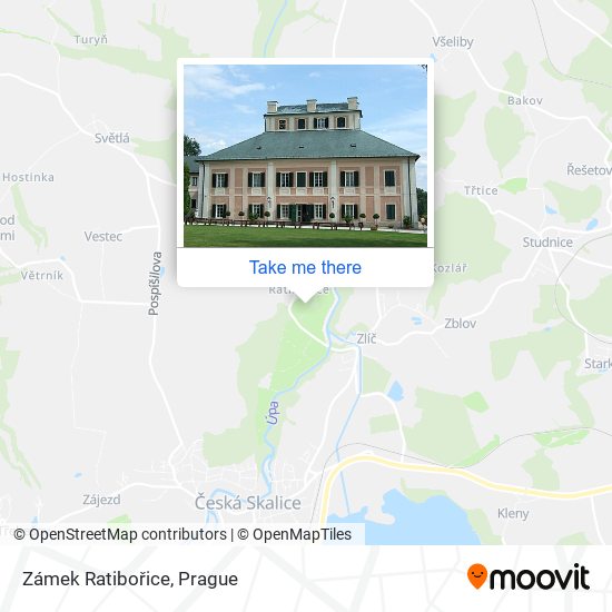 Zámek Ratibořice map