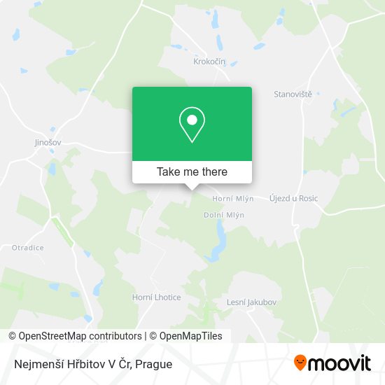 Nejmenší Hřbitov V Čr map