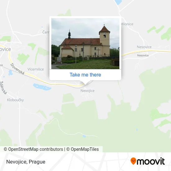 Карта Nevojice