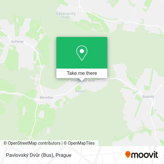 Pavlovský Dvůr (Bus) map