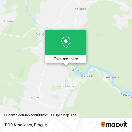 Карта POD Krnovcem