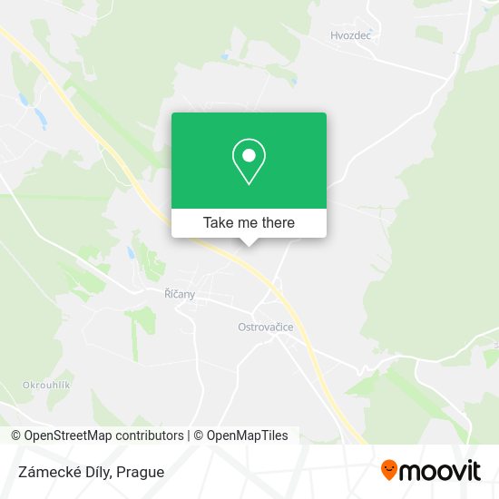 Zámecké Díly map