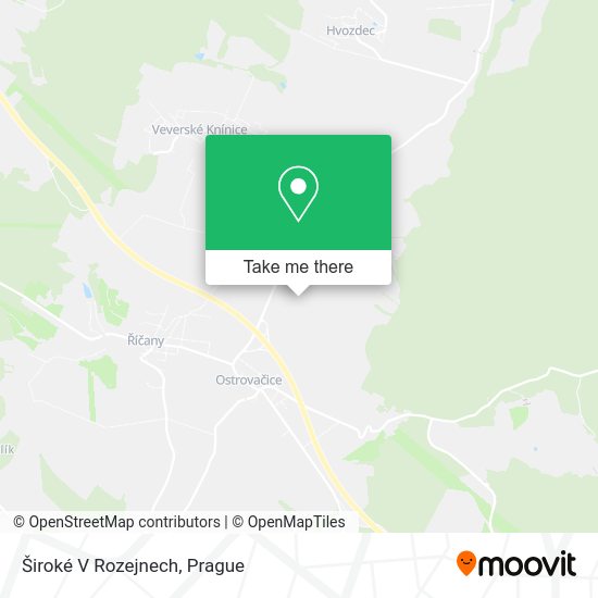 Široké V Rozejnech map