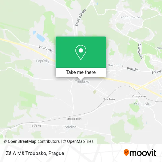 Карта Zš A Mš Troubsko