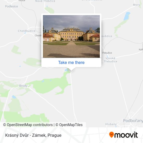 Krásný Dvůr - Zámek map
