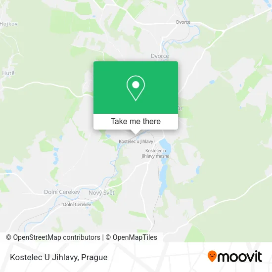 Карта Kostelec U Jihlavy