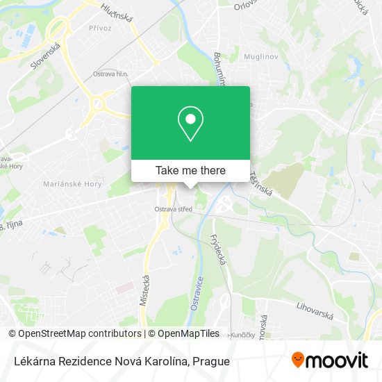 Lékárna Rezidence Nová Karolína map