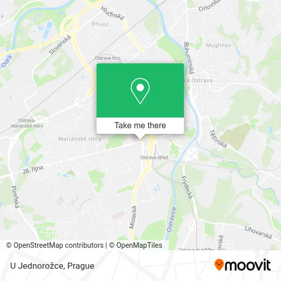 Карта U Jednorožce