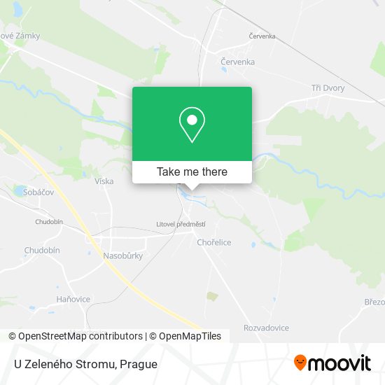 U Zeleného Stromu map