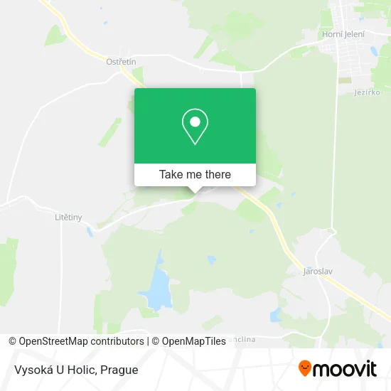 Карта Vysoká U Holic