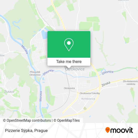 Pizzerie Sýpka map