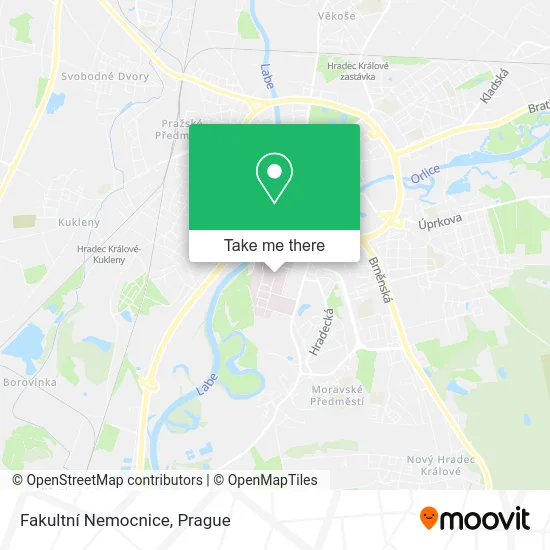 Fakultní Nemocnice map