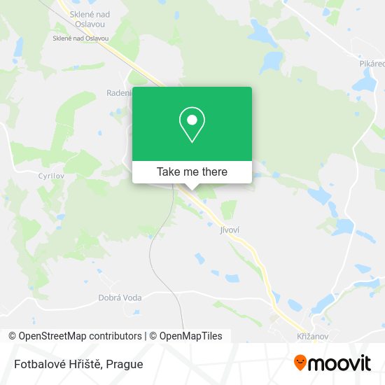 Fotbalové Hřiště map