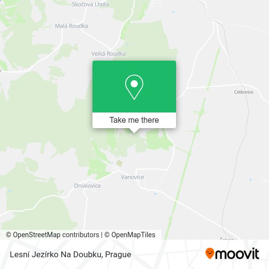 Lesní Jezírko Na Doubku map