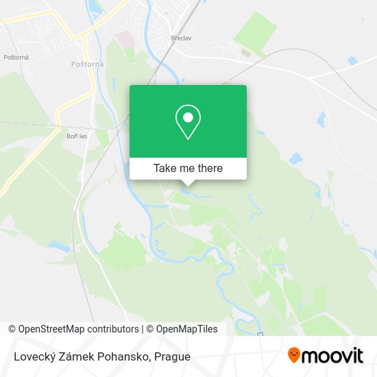 Lovecký Zámek Pohansko map