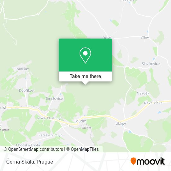 Černá Skála map