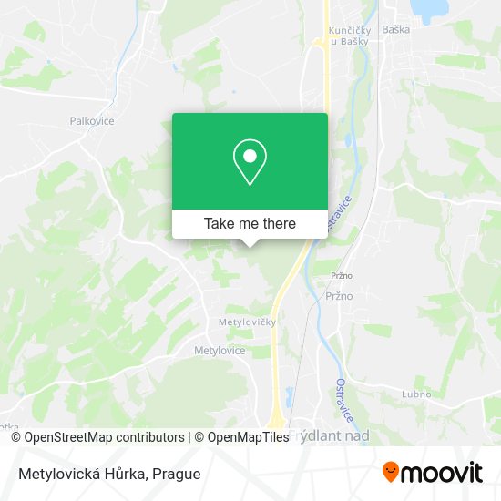 Карта Metylovická Hůrka