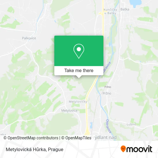 Карта Metylovická Hůrka