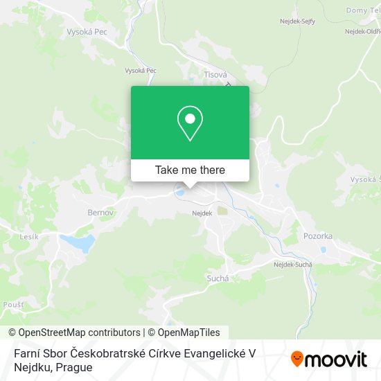 Farní Sbor Českobratrské Církve Evangelické V Nejdku map