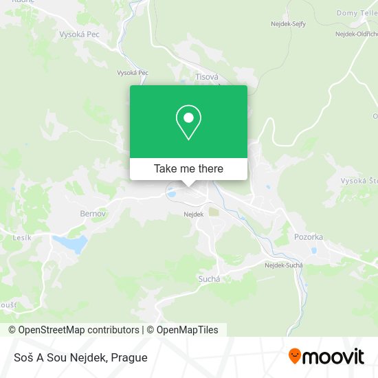 Карта Soš A Sou Nejdek