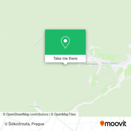 U Šiškožrouta map
