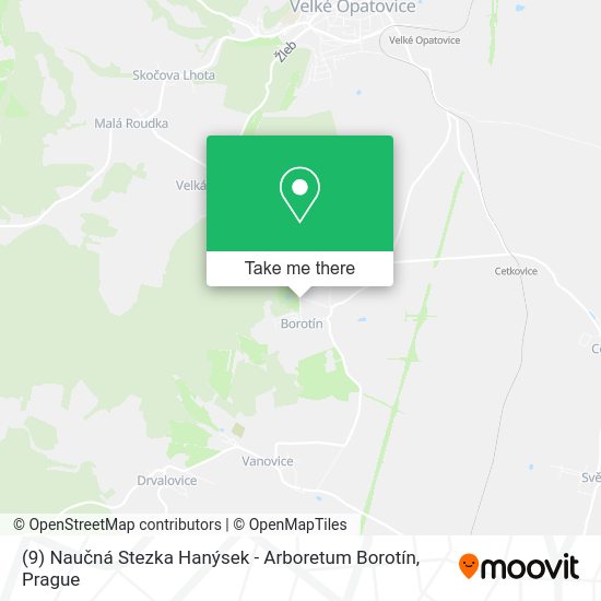 (9) Naučná Stezka Hanýsek - Arboretum Borotín map