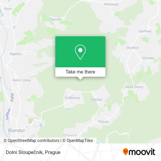 Dolní Sloupečník map