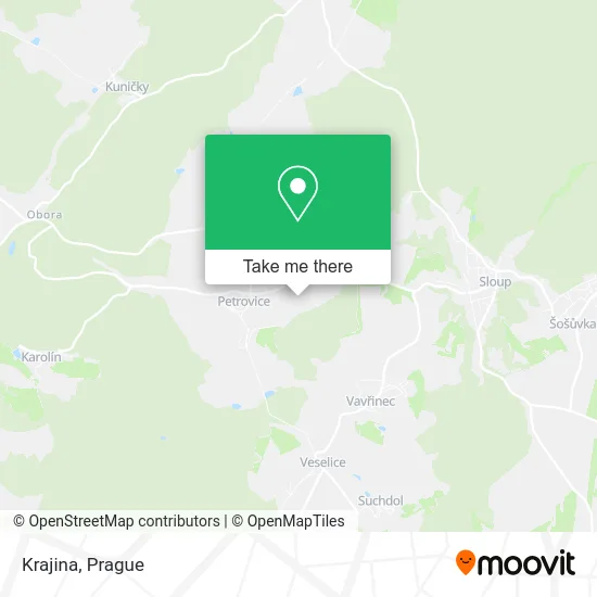 Карта Krajina