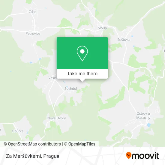 Карта Za Maršůvkami