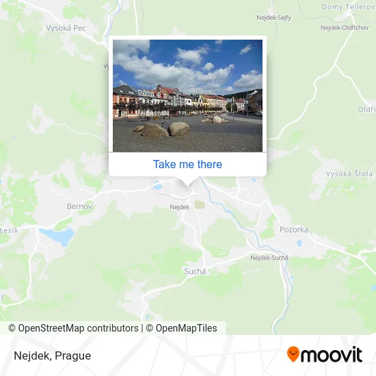 Карта Nejdek