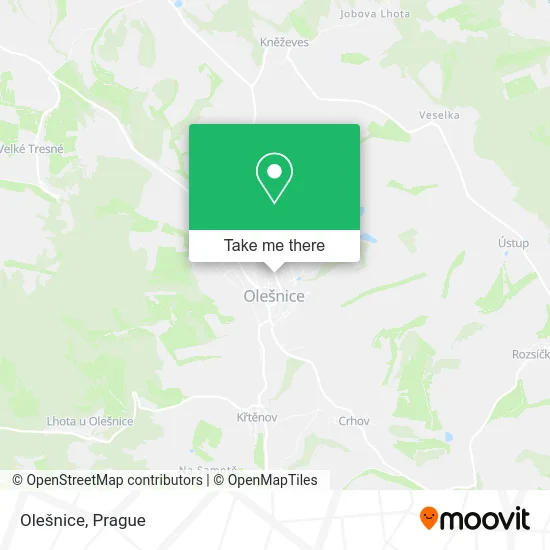 Карта Olešnice