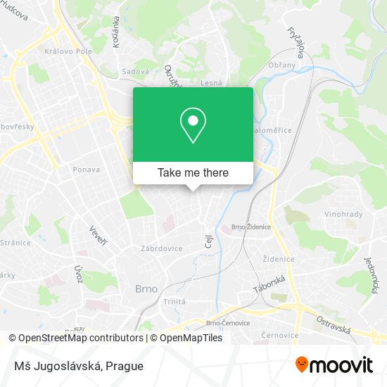 Mš Jugoslávská map