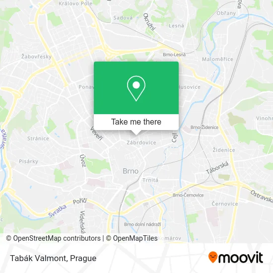 Карта Tabák Valmont