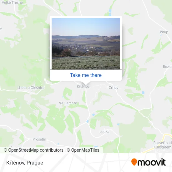 Křtěnov map