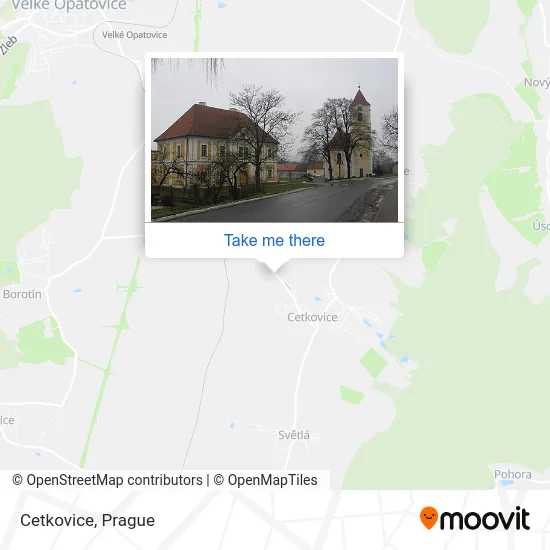 Карта Cetkovice