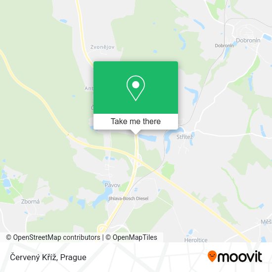 Červený Kříž map