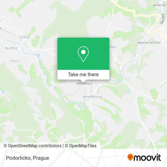Карта Podorlicko