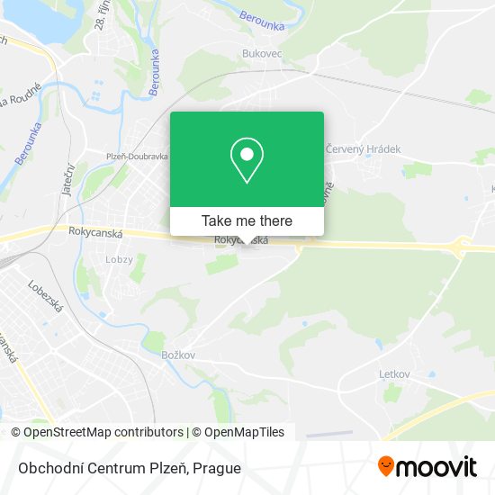Obchodní Centrum Plzeň map