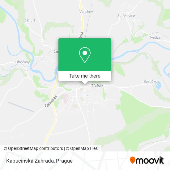 Kapucínská Zahrada map