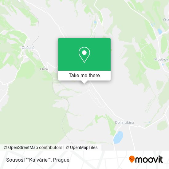 Sousoší ""Kalvárie"" map