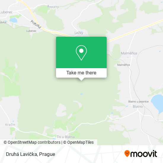 Druhá Lavička map