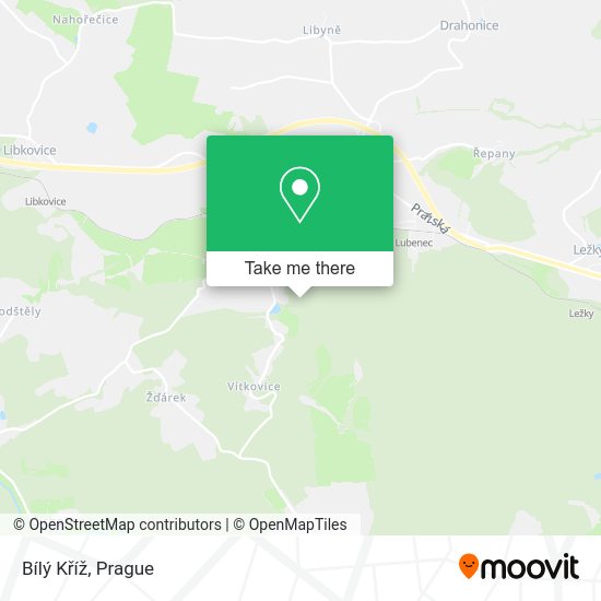 Bílý Kříž map