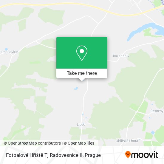 Fotbalové Hřiště Tj Radovesnice II map