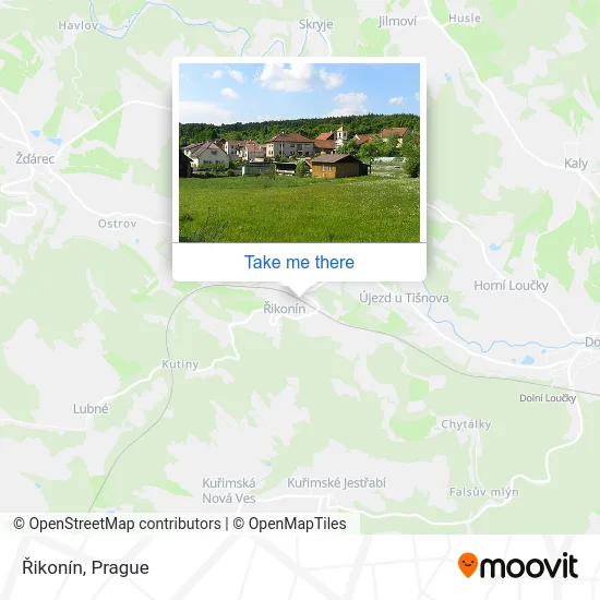 Карта Řikonín