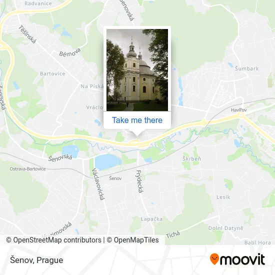 Карта Šenov