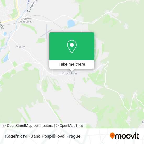 Kadeřnictví - Jana Pospíšilová map